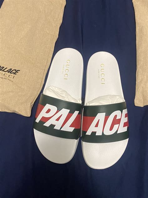 palace x gucci slides|palace gucci vault.